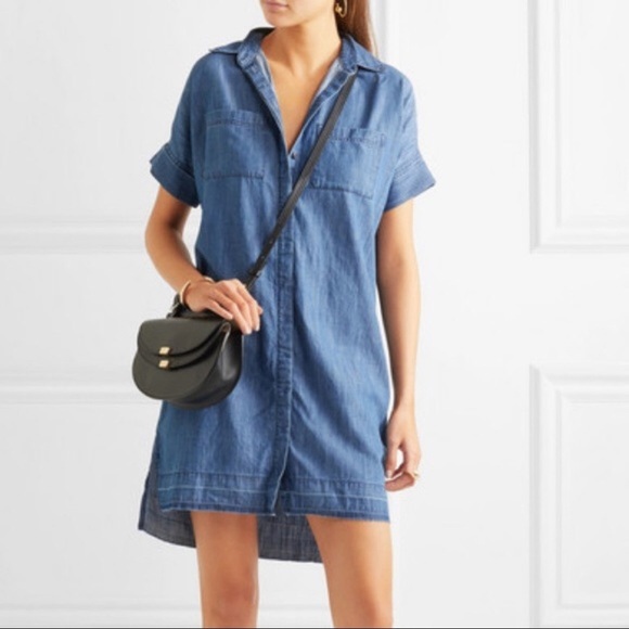 Madewell Dresses & Skirts - Madewell Denim Chambray Drop Hem Shirt Dress